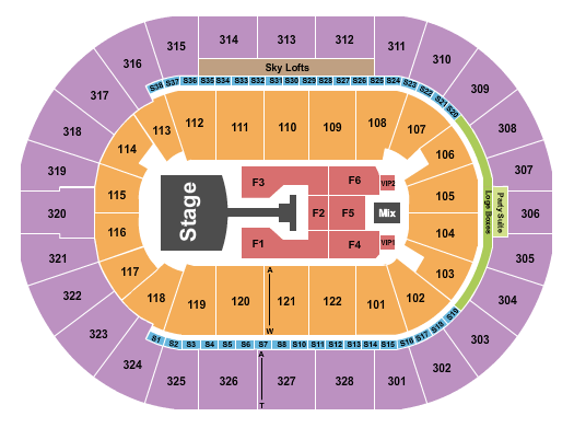 BOK Center Jonas Brothers Seating Chart